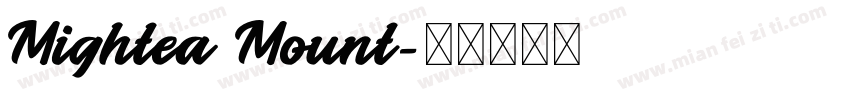 Mightea Mount字体转换